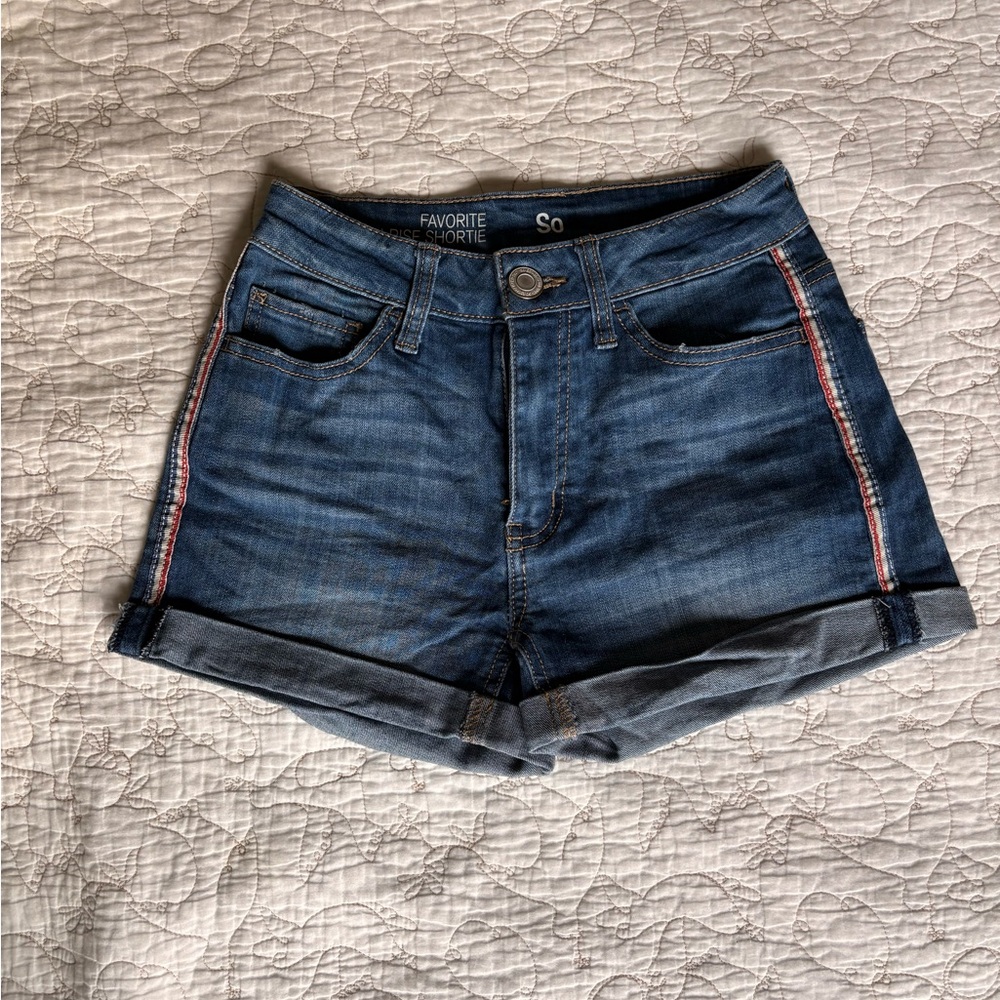SO Women's Dark Blue Jean Shorts